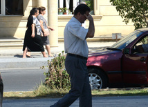 Hot summer day in Baku. Azerbaijan, Baku, 23 August, 2016 